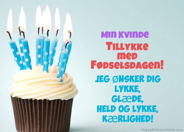 Tillykke med tillykke med fødselsdagen Min Kvinde
