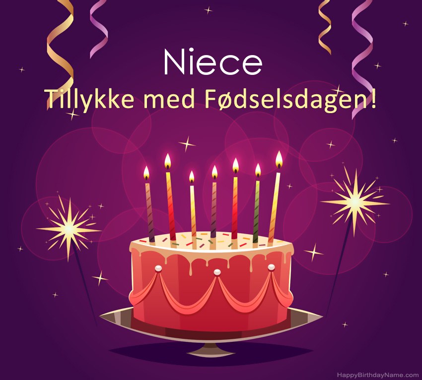 Sjove hilsener til Happy Birthday Niece-billeder