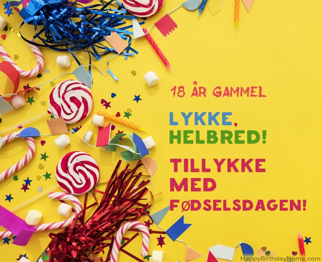 18 år gammel fyr Tillykke med fødselsdagen