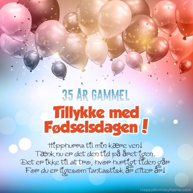 35 år gammel mand Digt til fødselsdag