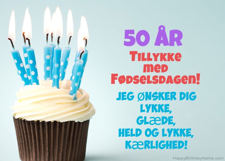 Tillykke med tillykke med fødselsdagen 50 år gammel mand