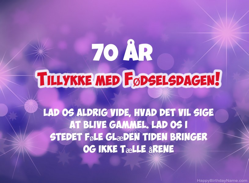 Smukke billeder til Happy Birthday 70 år gammel mand