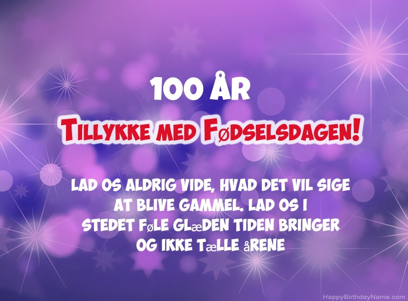 Smukke billeder til Happy Birthday 100 år gammel mand
