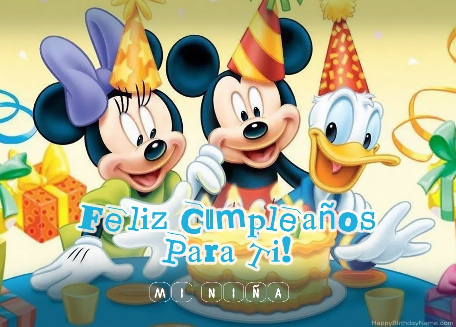 Mi Niña Saludos de cumpleaños
