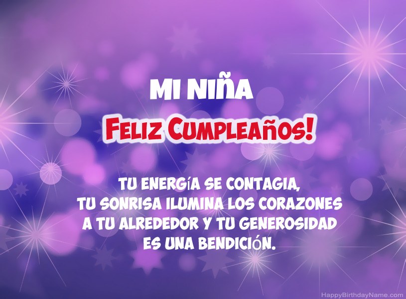 Hermosas imágenes para feliz cumpleaños Mi Niña