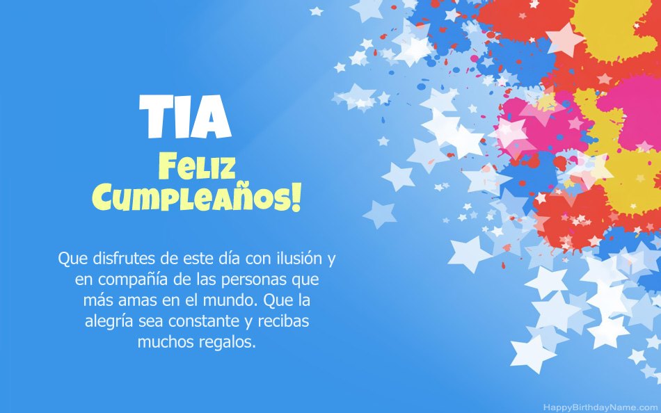 Felicitaciones por el cumpleaños Tia Felicitaciones por el cumpleaños Tia
