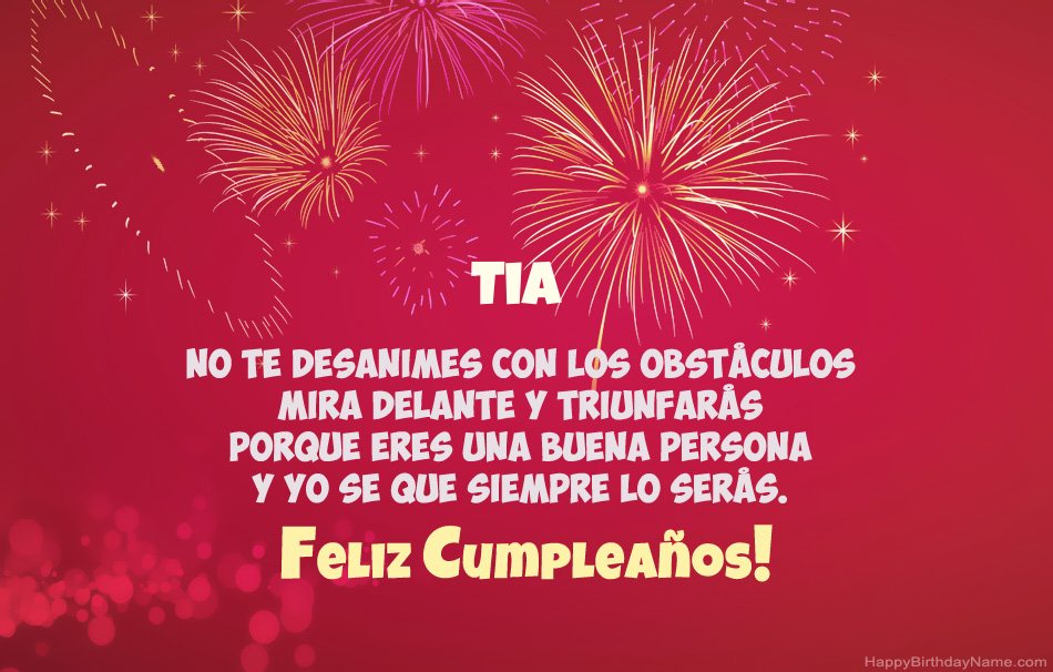 Tia Feliz cumpleaños, hermosos poemas Tia Feliz cumpleaños, hermosos poemas
