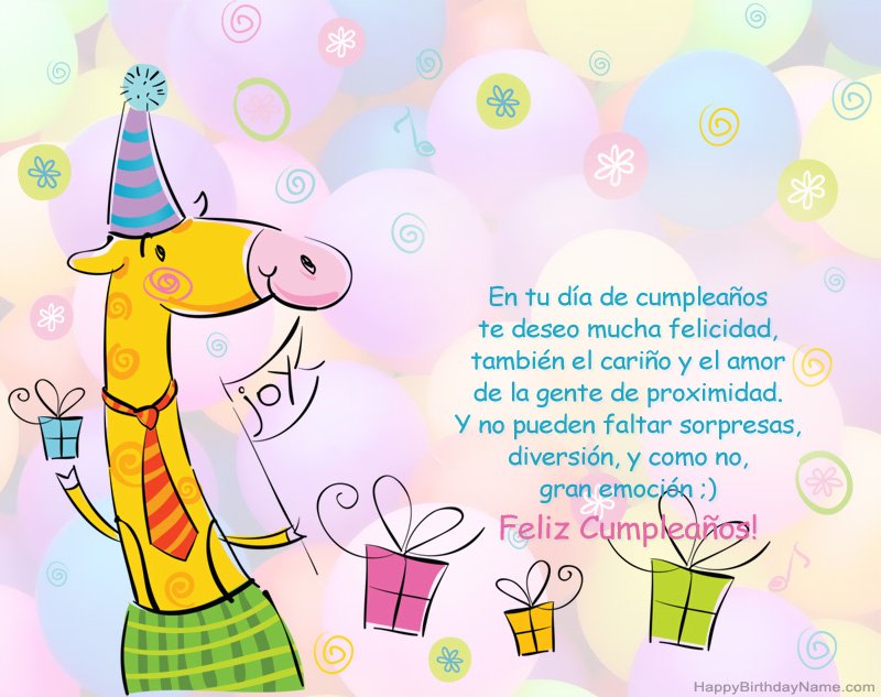 Felicitaciones infantiles por feliz cumpleaños