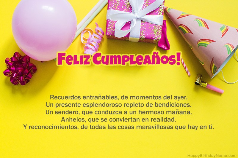 Feliz cumpleaños en prosa