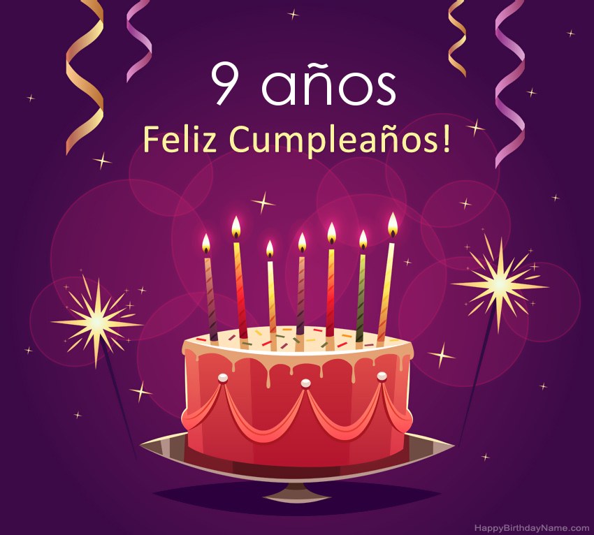 Saludos graciosos para feliz cumpleaños Niño de 9 años fotos