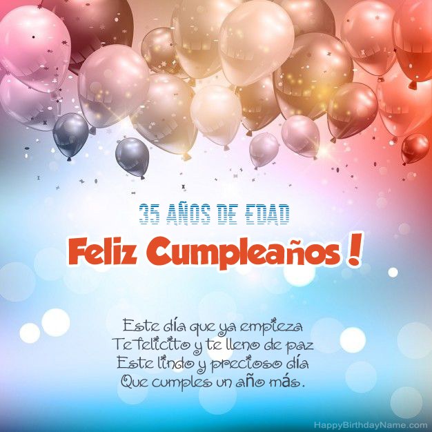 Hombre de 35 años Poems en cumpleaños