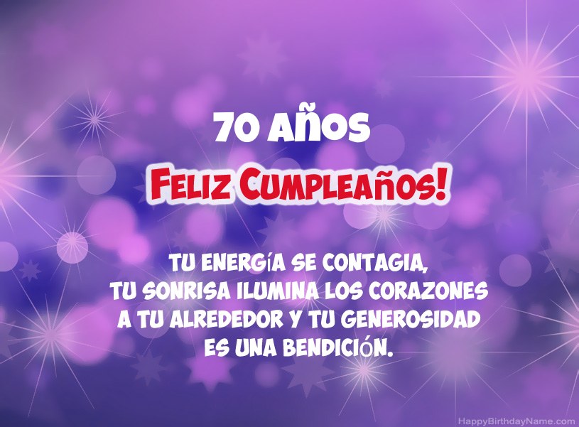 Hermosas imágenes para feliz cumpleaños Hombre de 70 años