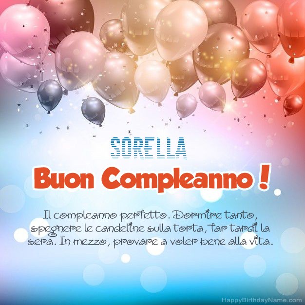 Buon Compleanno Sorella Immagini 25