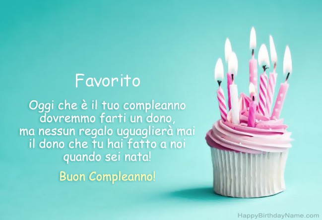 Scarica l'immagine per Happy Birthday Favorito