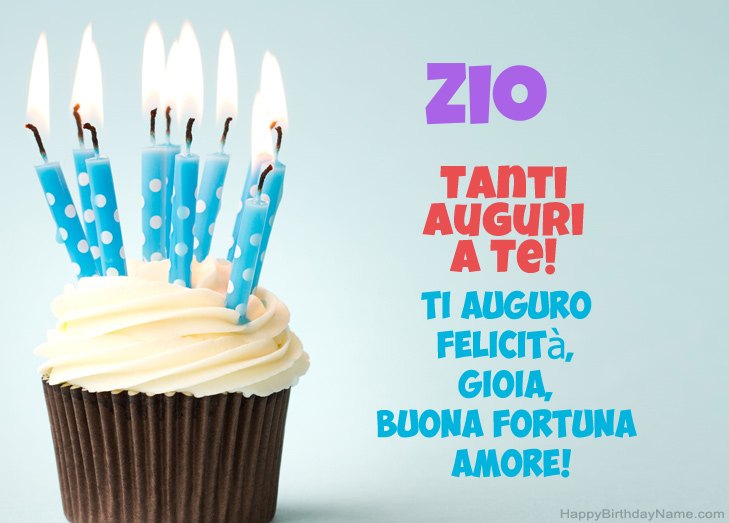 Congratulazioni per il buon compleanno Zio