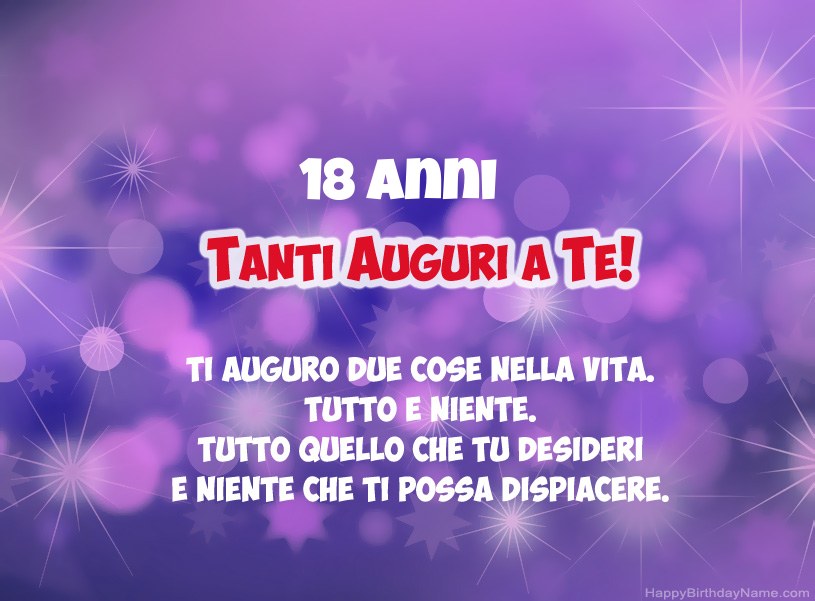 Belle immagini per Happy Birthday Ragazzo di 18 anni