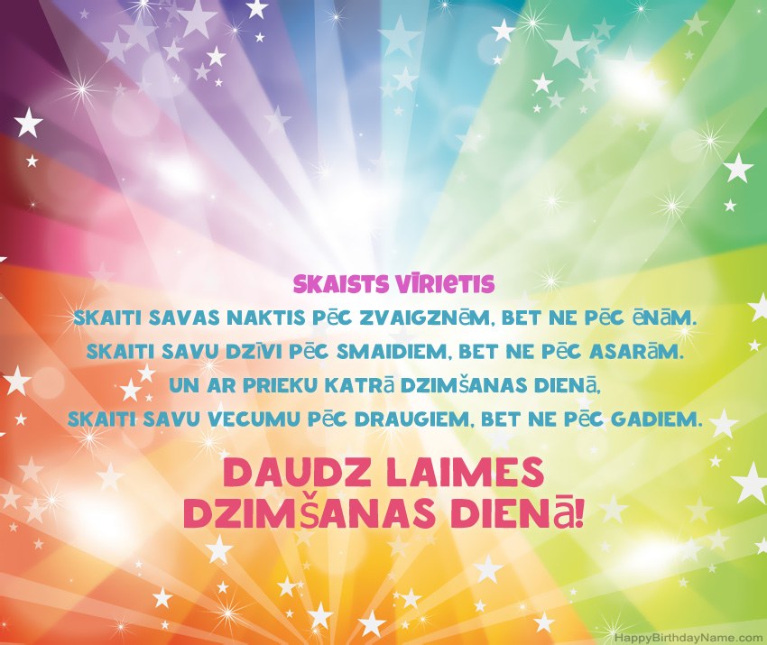 Skaistas laimīgas dzimšanas dienas kartītes Skaists Vīrietis