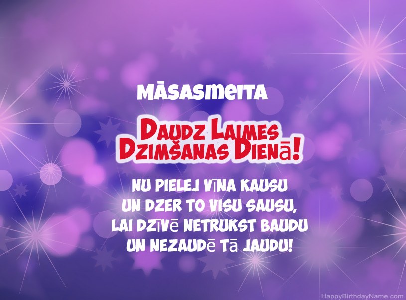 Skaistas bildes Happy Birthday Māsasmeita