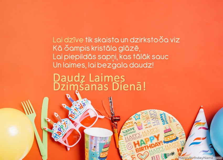 Daudz laimes dzimšanas dienā