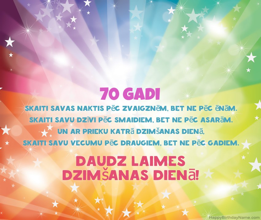 Skaistas laimīgas dzimšanas dienas kartītes 70 gadus vecs vīrietis Skaistas laimīgas dzimšanas dienas kartītes 70 gadus vecs vīrietis