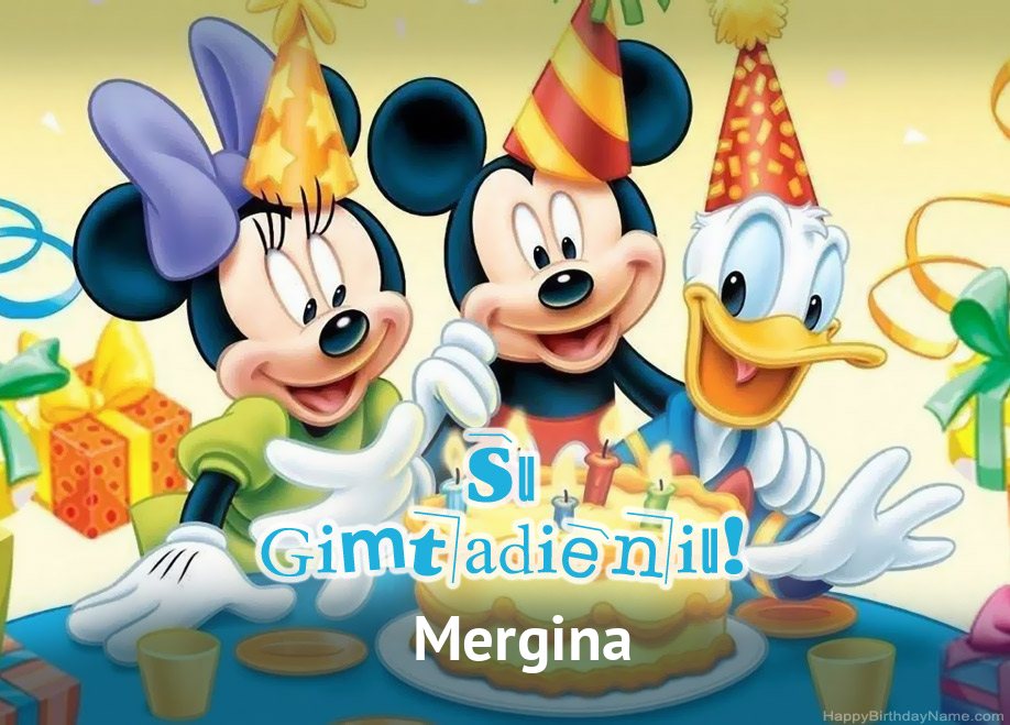 „Mergina“ sveikinimai gimtadienio proga