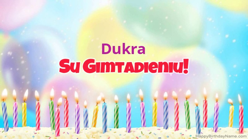 Juokingi gimtadienio atvirukai „Dukra“