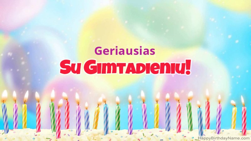 Juokingi gimtadienio atvirukai „Geriausias“