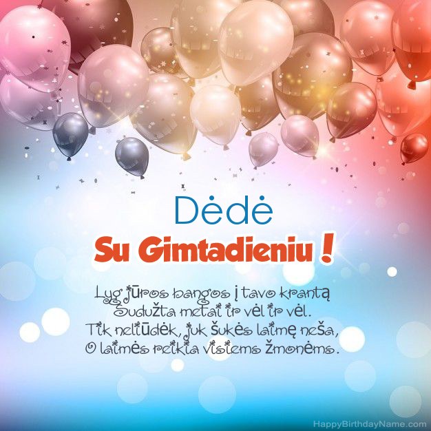 „Dėdė“ eilėraščiai gimtadienio proga
