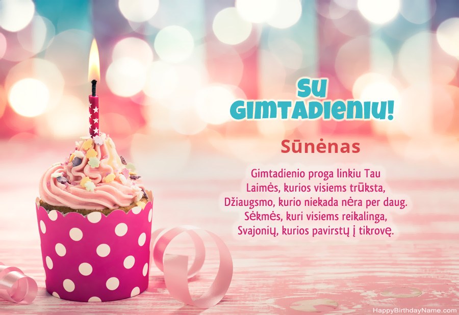 Atsisiųskite „Happy Birthday“ kortelę „Sūnėnas“ nemokamai Atsisiųskite „Happy Birthday“ kortelę „Sūnėnas“ nemokamai