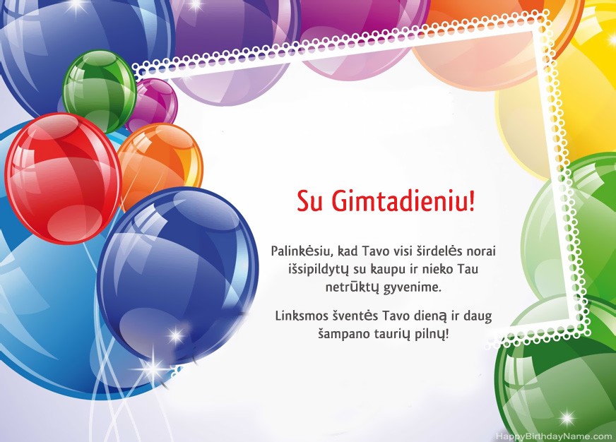 Su gimtadieniu!