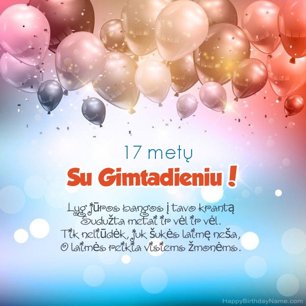 „17 metų vaikinas“ eilėraščiai gimtadienio proga