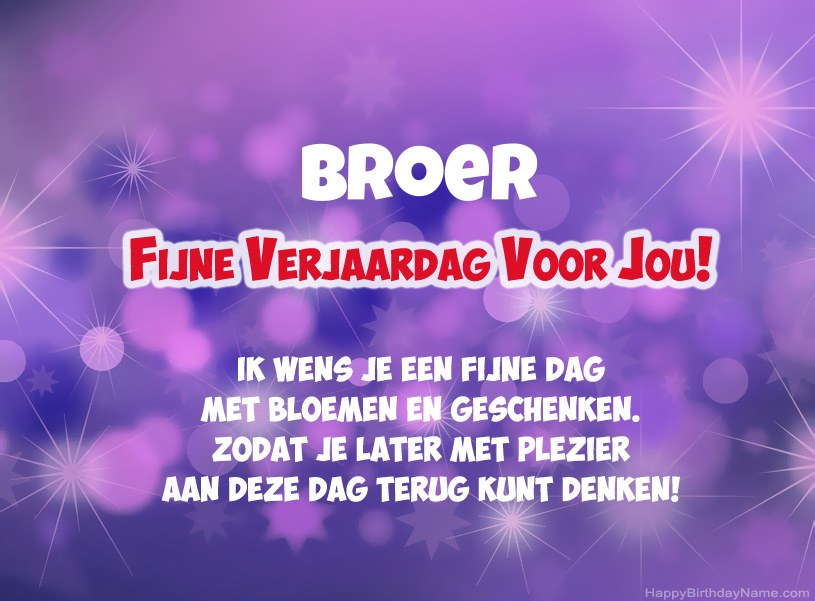 Mooie foto's voor Happy Birthday Broer