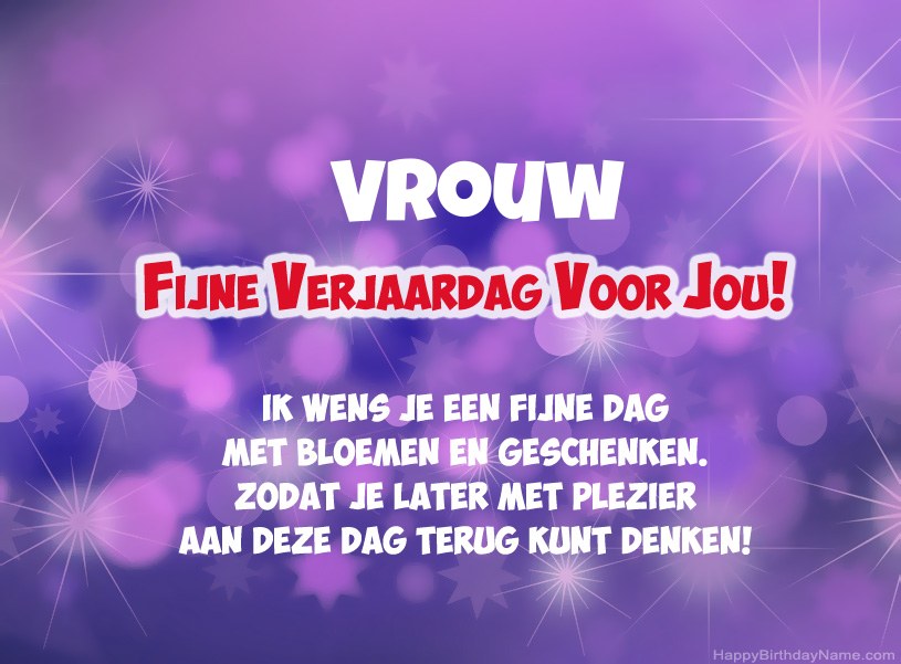 Mooie foto's voor Happy Birthday Vrouw