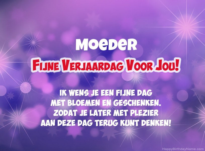 Mooie foto's voor Happy Birthday Moeder