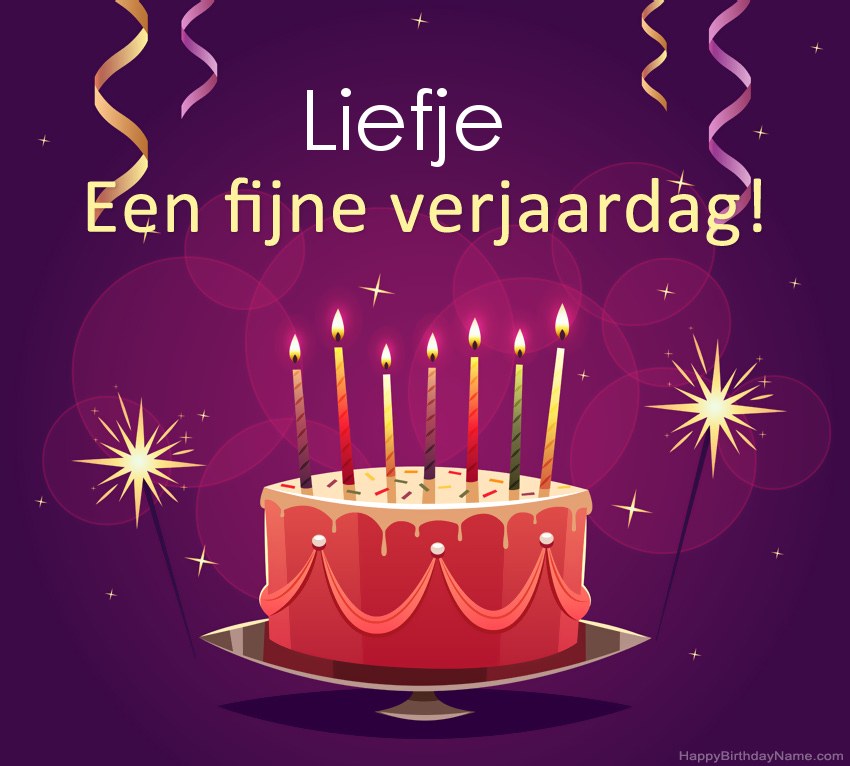 Grappige groeten voor Happy Birthday Liefje-foto's
