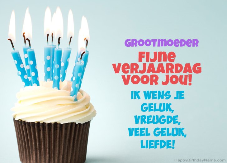 Gefeliciteerd met Happy Birthday Grootmoeder