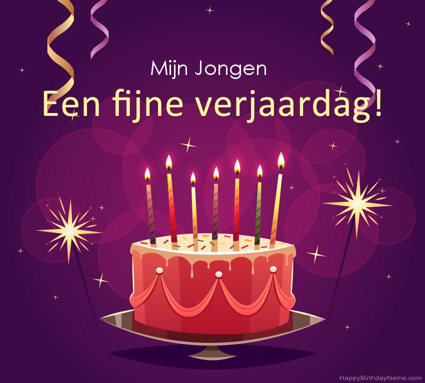 Grappige groeten voor Happy Birthday Mijn Jongen-foto's