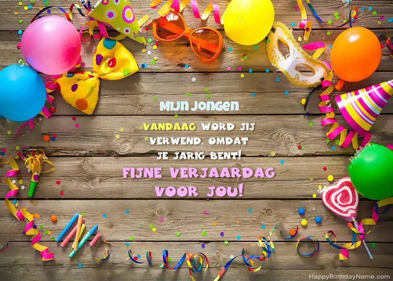 Gelukkige verjaardag Mijn Jongen foto