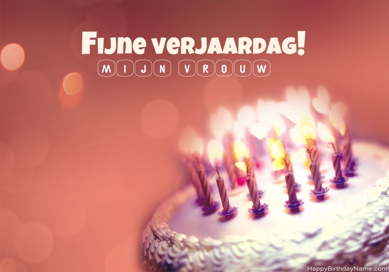 Gelukkige verjaardag Mijn Vrouw foto's