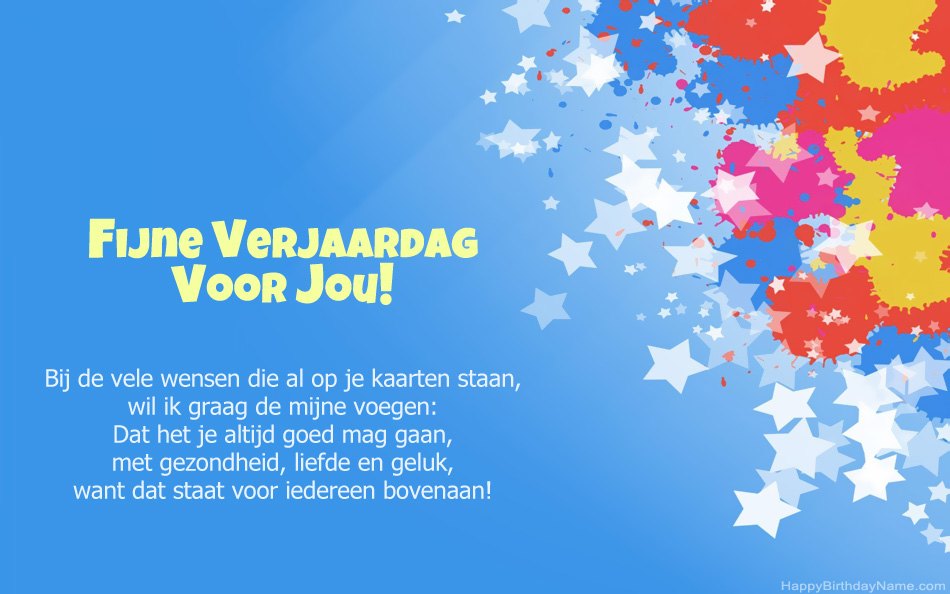 Gefeliciteerd met de verjaardag