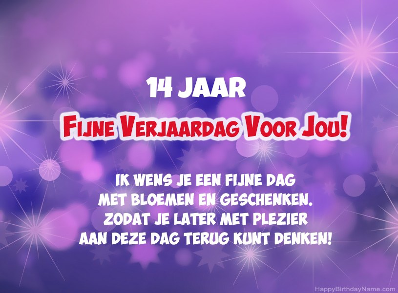 Mooie foto's voor Happy Birthday 14 jaar oude jongen