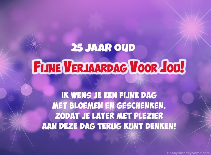Mooie foto's voor Happy Birthday 25 jaar oude man