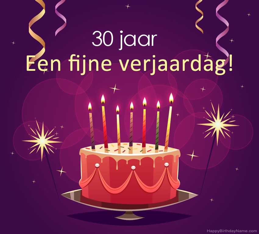 Grappige groeten voor Happy Birthday 30 jaar oude man-foto's