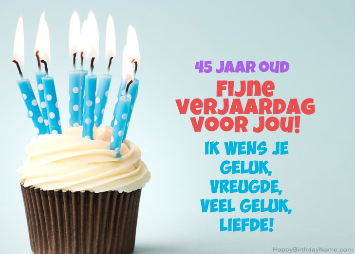 Gefeliciteerd met Happy Birthday 45 jaar oude man