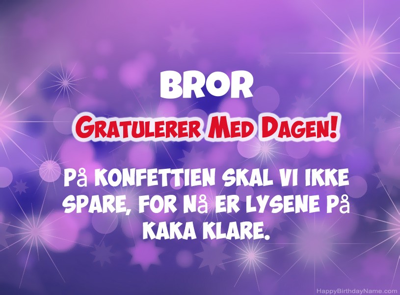 Nydelige bilder til Happy Birthday Bror