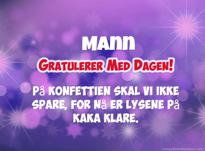 Nydelige bilder til Happy Birthday Mann