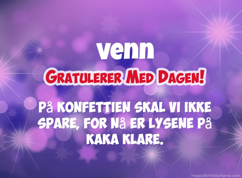 Nydelige bilder til Happy Birthday Venn