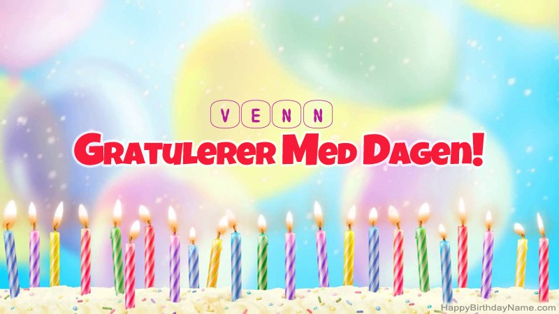 Morsomme gratulasjonskort Venn