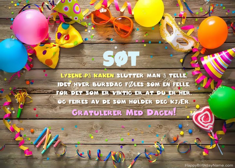 Happy Birthday Søt-foto