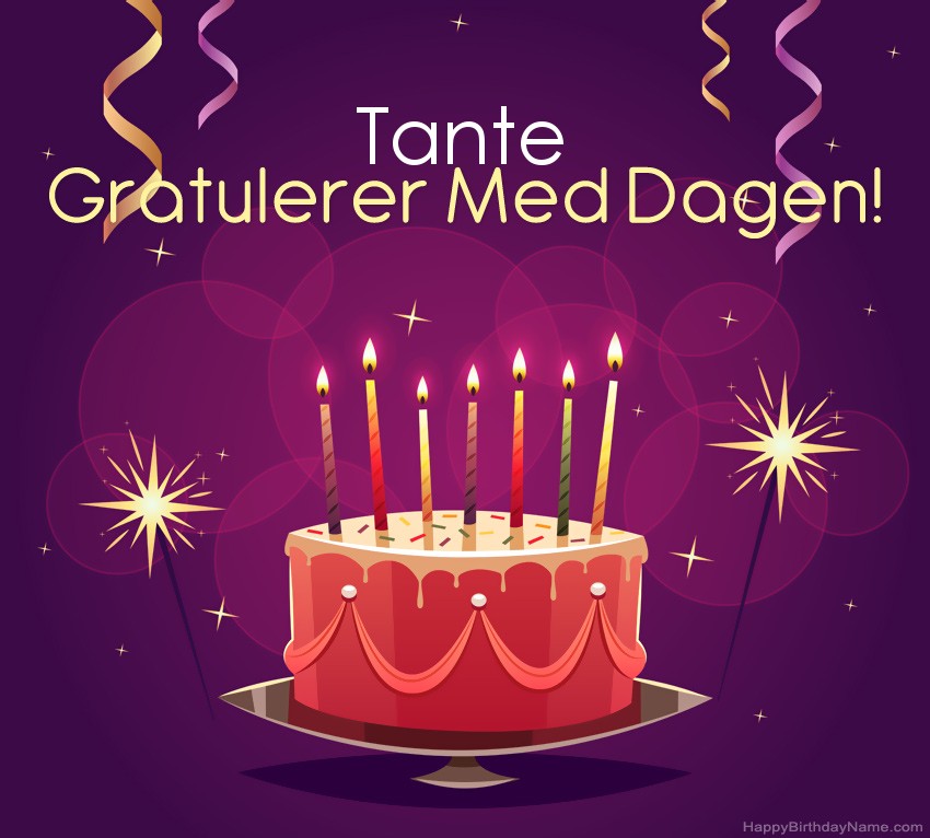 Morsomme hilsener til Happy Birthday Tante-bilder